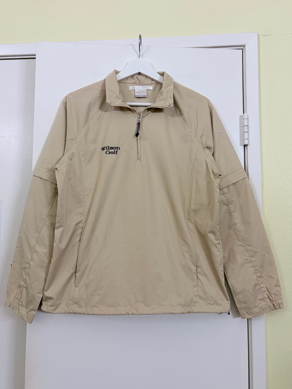 Nike Golf Clima-FIT Convertible Windbreaker Wilson Golf Y2K Golfcore Jacket M